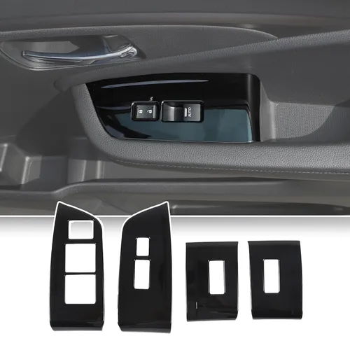Miniatura 13 de Cubierta del panel del interruptor de elevación de ventana para Honda Pilot 2016-2022, accesorios para controlador de ventana, marco de puerta