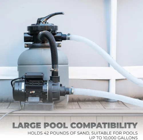 Miniatura 2 de XtremepowerUS Filtro de arena de 12 pulgadas para piscinas sobre el suelo Max 2,400 GPH Bomba de piscina de válvula multipuerto de 7 vías hasta