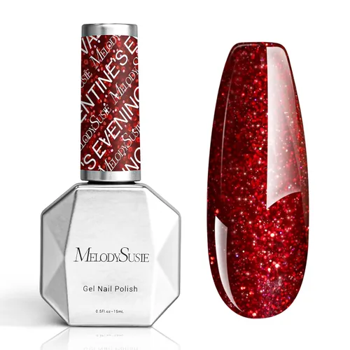 Miniatura 10 de MelodySusie Esmalte de uñas de gel grueso color rosa nude, 0.5 fl oz removible con remojo UV LED Funny Bunny esmalte de gel rosa, regalo de Navidad