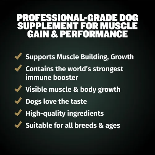 Miniatura 4 de Bully Max Masticables de Poder 11 en 1 para ganancia muscular, suplemento de alto contenido proteico para perros con aminoácidos, golosinas