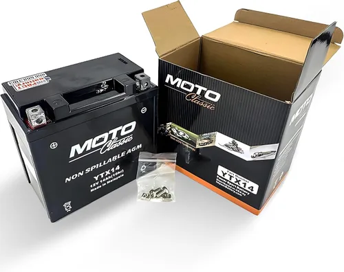 Miniatura 8 de MotoClassic YTX12 - Batería de repuesto sellada AGM de alto rendimiento de 12 V, 12 Ah, 220 CCA - Batería YTX12 - Reemplazo confiable