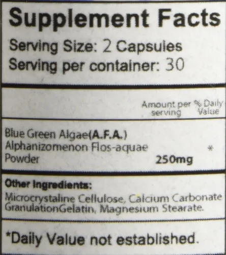 Miniatura 10 de Bioxtron Suplemento Natural de Células Madre en Cápsulas - Algas Azules y Verdes, Espirulina, Apoyo Energético - 60 Cápsulas