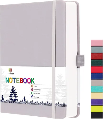Miniatura 17 de Cuaderno de papel en blanco - 280 páginas A5 con papel en blanco de 100 g/m², papel grueso, tapa dura, cuero PU, 5.75" × 8.38" - Negro
