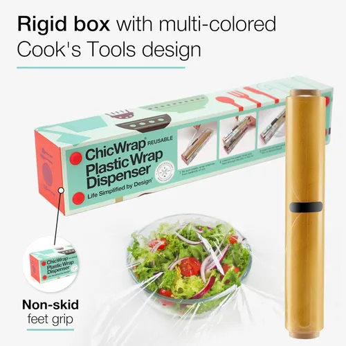 Miniatura 3 de Dispensador de envoltura de plástico triangular Chicwrap, Herramientas de cocinero