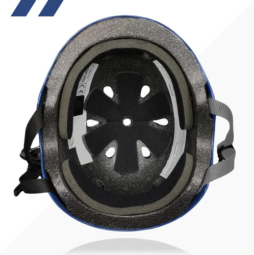 Miniatura 3 de Casco Multideporte Triple Certificado 80Six - Ideal para Bicicleta, Monopatín, Patineta, Patines en Línea y Patinaje en Línea Azul marino mate