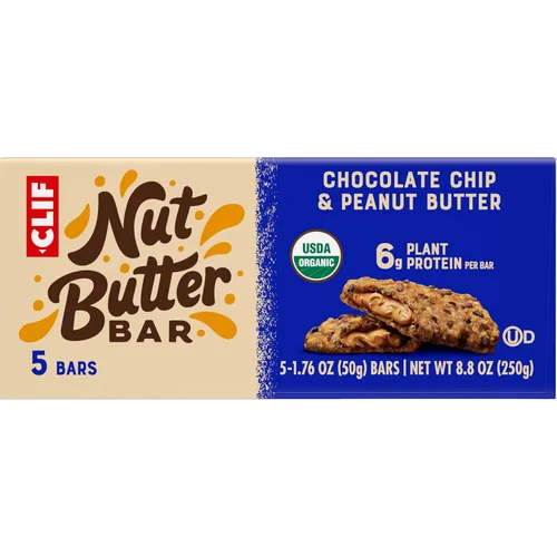Miniatura 17 de CLIF - Barra de mantequilla de nuez – Barras energéticas rellenas de chispas de chocolate y mantequilla de maní – Sin OMG – Orgánico USDA – A base