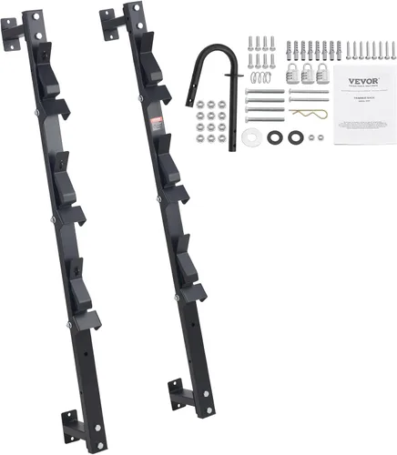 VEVOR Soporte para desmalezadora, Soporte para desmalezadora de 3 plazas, Soporte para recortadora con cerradura de contraseña de aleación de zinc,