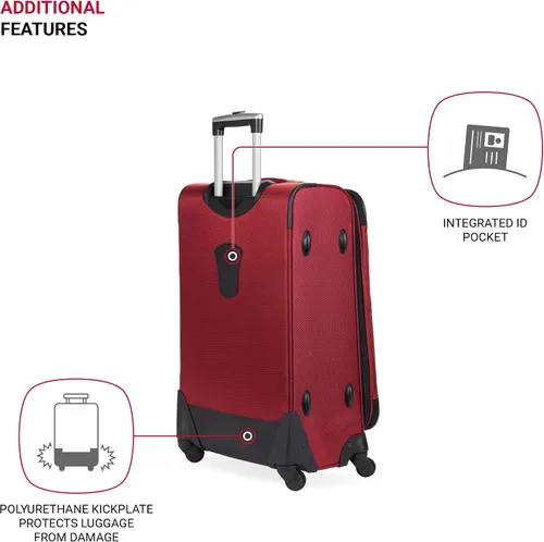 Miniatura 6 de SwissGear Equipaje expandible Sion Softside, Borgoña, 3 Piece Set (212527), Sion Softside - Equipaje expandible