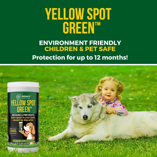 Miniatura 7 de Yellow Spot Green™ Cura quemaduras de orina y previene manchas amarillas en tu jardín. Neutralizador de orina de perro para céspedes. Repara