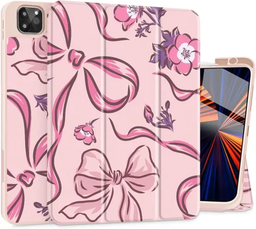 Mektron Funda compatible con iPad Pro de 12.9" M2 2022 de 12.9 pulgadas, 6ª/5ª/4ª/3ª generación 2021 2020 2018, funda para tableta con cubierta