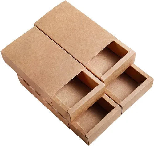 Miniatura 13 de BENECREAT Paquete de 30 cajas rectangulares de papel kraft marrón de 3.3 x 2.3 x 1 pulgadas con ventana transparente para regalos de boda, fiesta