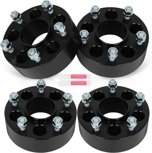 SCITOO 4 adaptadores de rueda de 5 x 4.5 pulgadas, adaptadores espaciadores de rueda de 2 pulgadas con pernos de 1/2 pulgada para Dodge Nitro