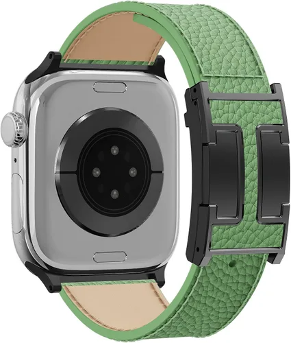 Miniatura 16 de Correa de reloj magnética de cuero compatible con Apple Watch Ultra 49 mm, 46 mm, 45 mm, 44 mm, 42 mm, 41 mm, 40 mm, 38 mm, correa de repuesto