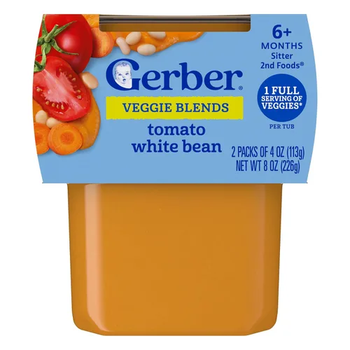 Miniatura 16 de Gerber Baby Food 2nd Foods, cena, puré de pollo con manzana, tubos de 4 onzas, paquete de 2 (paquete de 8)