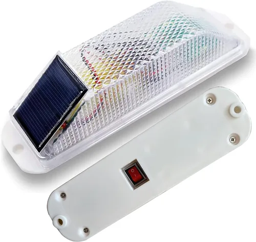 Luz de advertencia estroboscópica solar: Lámpara de advertencia LED sensible de alto brillo impermeable IP65 intermitente faro de barricada Luz Wihte