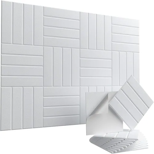 Vieshful Paneles acústicos autoadhesivos – Paneles de pared insonorizantes de alta densidad de 12 x 12 x 0.4 pulgadas, panel de pared acústico de