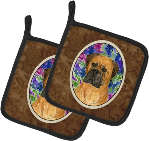 Miniatura 12 de Caroline's Treasures SS8617PTHD - Juego de soportes para ollas de cocina resistentes al calor, almohadillas calientes para horno para cocinar, Husky