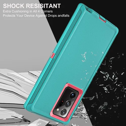 Miniatura 5 de YKHJKLEC Funda para Samsung Galaxy Note 20 Ultra, con 2 piezas [protector de pantalla de TPU flexible autorreparable y protector de lente de cámara]