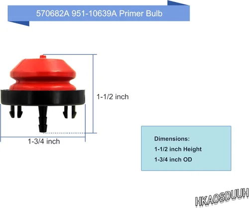 Miniatura 3 de 951-10888A 570682A 951-10639A Bombilla de imprimación compatible con Craftsman MTD Cub Cadet Troy Bilt Yard Machine 951-10888B 751-10888 951-10888