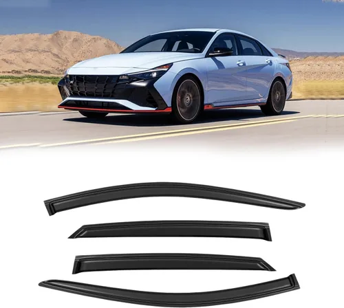 Miniatura 134 de Visera de ventana para Honda Civic 2022-2025, protectores de lluvia de canal exterior, escudos, deflector de ventilación, sombra, viento, humo