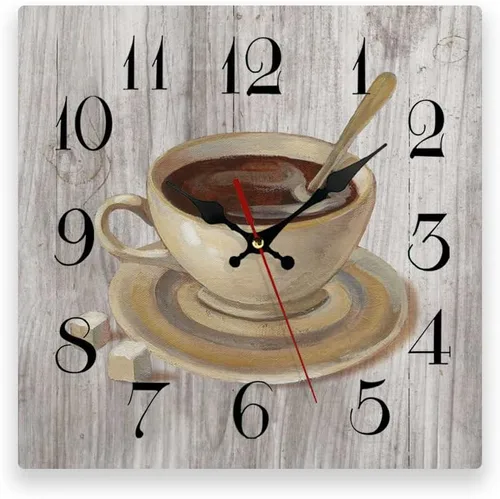 Miniatura 13 de LOKMU Reloj silencioso sin tictac de 10 pulgadas, reloj de pared redondo, decorativo para sala de estar, cocina, hogar, baño, dormitorio, oficina