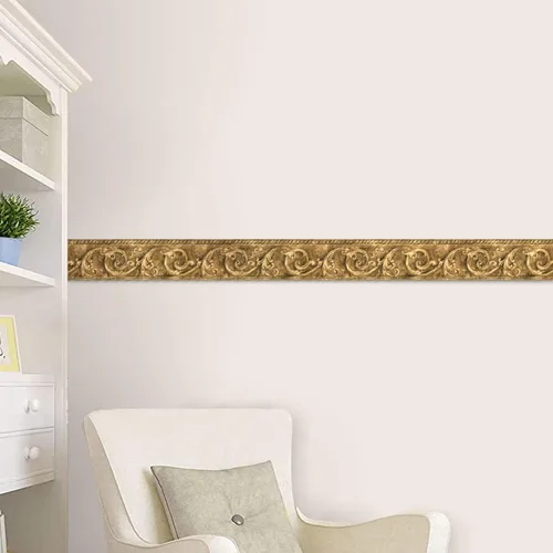 Miniatura 3 de CONCORD WALLCOVERINGS ™ Papel Pintado Borde Arquitectónico Patrón Adornos Para Dormitorio Sala De Estar, Beige, 15 pies Por 7 in ZN76157