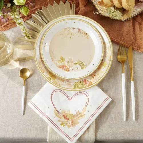 Miniatura 3 de Kate Aspen Servilletas de papel rústicas bohemias de 2 capas (juego de 30), servilletas decorativas gruesas, perfectas para bodas de otoño, brunch