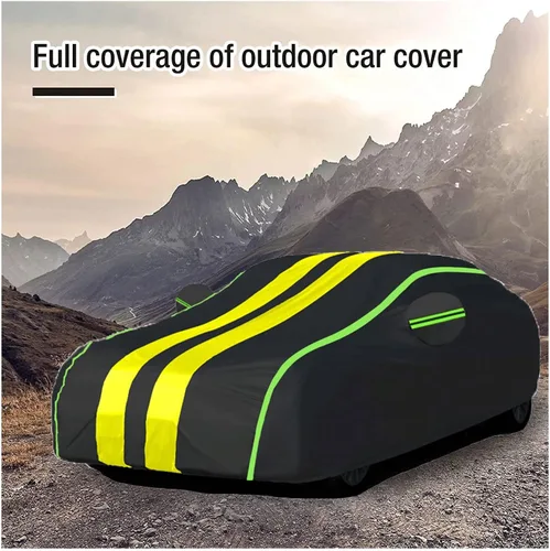 Miniatura 8 de DUBOM Car Cover Waterproof for Dacia Sandero 3 Stepway 2020-2023, Waterproof Outdoor Winter Car Covers Breathable Large Cover with Straps Zip A1