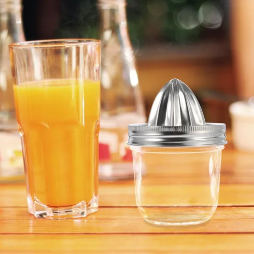 Miniatura 4 de Exprimidor manual de cítricos de acero inoxidable exprimidor de limón compacto prensa de frutas para cocina casera 3.54 pulgadas fácil de limpiar