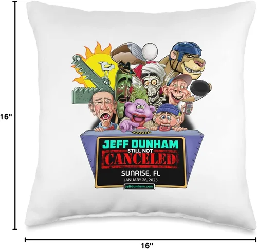 Miniatura 4 de JEFF DUNHAM Sunrise, FL (2023) - Almohada de 16 x 16 pulgadas, multicolor