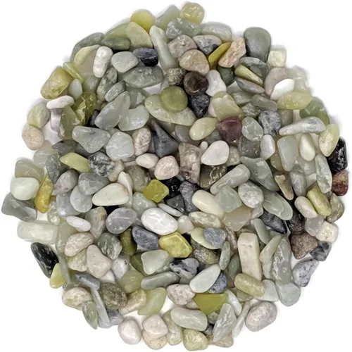 Miniatura 4 de Guijarros de jade pulidos decorativos naturales, tamaño de grava de 3/8 pulgadas (bolsa de 10 libras)