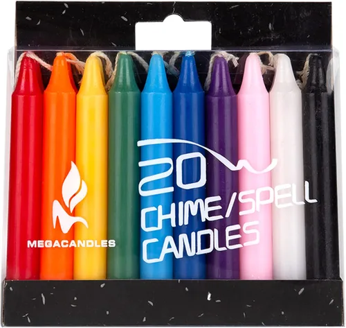 Miniatura 3 de MEGA CANDLES 20 piezas de velas cónicas exquisitas sin perfume de colores surtidos, 10 cm de alto x 1,27 cm de diámetro, Mini Velas Rituales