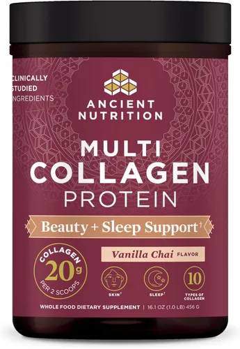 Miniatura 7 de Ancient Nutrition - Polvo de Proteína de Colágeno, Proteína Multicolágeno, Péptidos de Colágeno Hidrolizados para la Piel y las Uñas, Suplemento