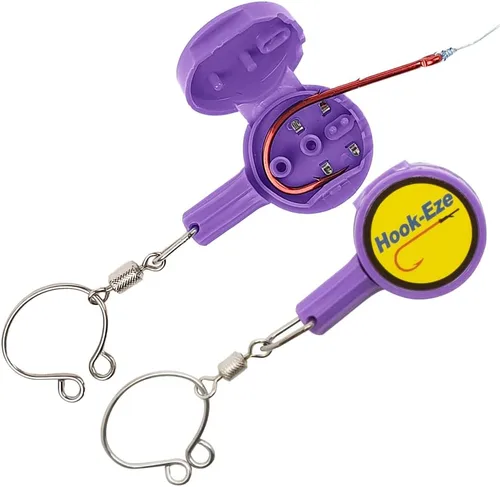 Miniatura 16 de HOOK-EZE Herramienta para atar nudos de pesca Protege de los anzuelos de pescado Ata nudos de pesca fácilmente Gadgets geniales para Verde