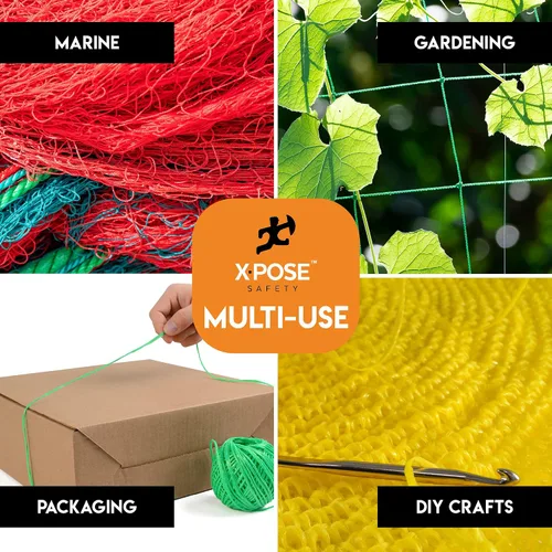 Miniatura 2 de Cordel para paquetes – Cuerda de poliéster de 225 pies – Bobina de cuerda blanca gruesa extra fuerte – Se ata fácil y de forma segura – Cuerda