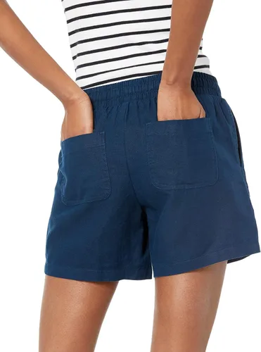 Miniatura 3 de Tienda Essentials Pantalón corto de lino con cordón de 5 pulgadas