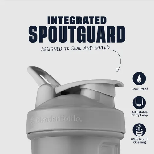Miniatura 2 de BlenderBottle Classic V2 Botella Shaker Perfecta para Batidos de Proteínas y Pre-Entreno, 32 Onzas, Gris Guijarro Pebble Grey