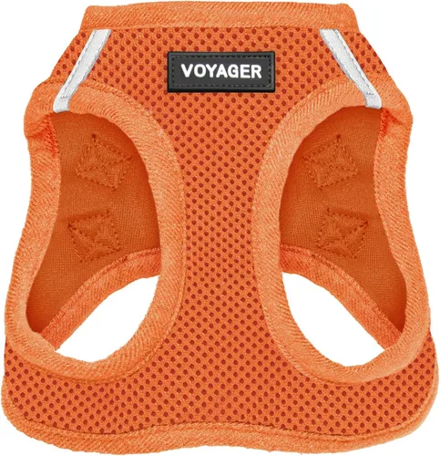 Miniatura 15 de Best Pet Supplies - Arnés de malla para todo tipo de clima, reflectante, antitirones, para perros y gatos pequeños y medianos, con cierre de velcro