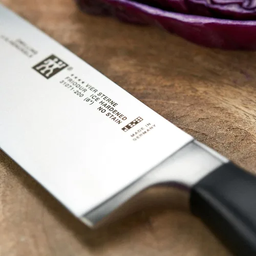 Miniatura 10 de ZWILLING - Cuchillo de chef alemán afilado de cuatro estrellas de 8 pulgadas, fabricado en una fábrica alemana propiedad de la empresa con acero