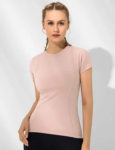 Miniatura 2 de Loovoo Paquete de 2 camisas de entrenamiento para mujer, manga larga, manga corta, compresión atlética, ajuste seco, yoga, gimnasio