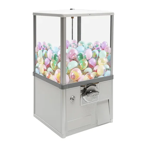 Miniatura 11 de Máquina expendedora comercial Máquina expendedora de cápsulas de 21 pulgadas para 1.77-1.97 pulgadas Twist Egg Candy Gumball Toy Máquina Verde