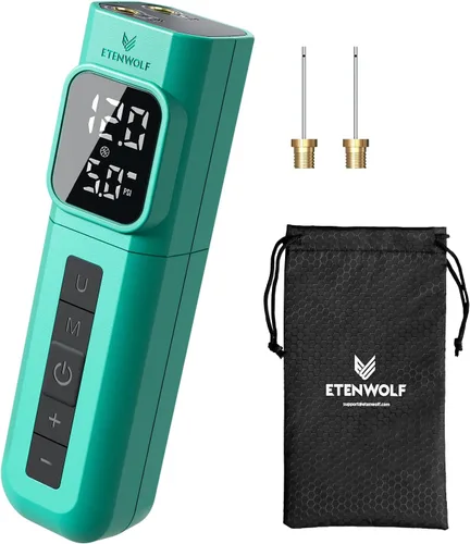 Miniatura 9 de ETENWOLF P200 Electric Ball Pump 2000mAh Sports Air Pump with Digital Pressure Gauge, Fast Inflation & Deflation for Basketball Soccer Volleyball