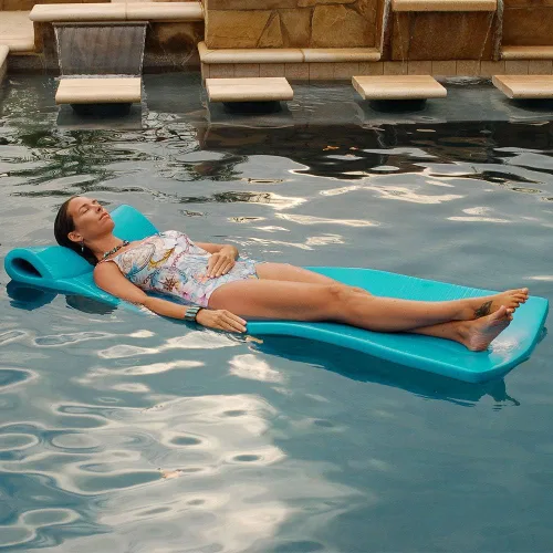 Miniatura 2 de TRC Recreation Flotador de piscina de espuma Sunray verde azulado, fabricado en Estados Unidos
