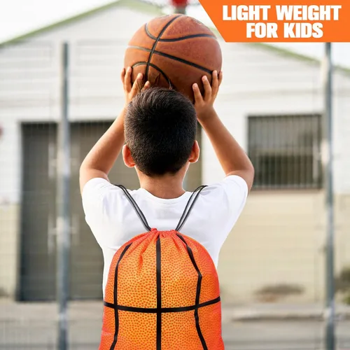 Miniatura 10 de Eccliy 24 bolsas de baloncesto con cordón para deportes, gimnasio, con cordón para baloncesto, regalos para adultos