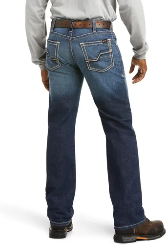 Miniatura 2 de Ariat FR M5 Slim DuraStretch - Jeans apilables de pierna recta, mezclilla para hombre, Azul