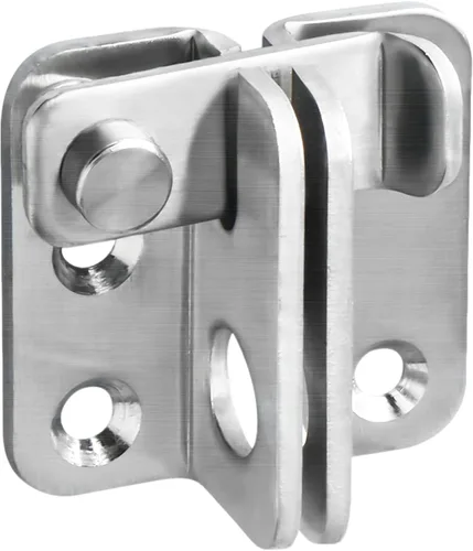 Miniatura 12 de Mooche Pestillo de puerta abatible con agujero para candado, cerradura de puerta de granero de acero inoxidable, cerrojo de puerta corrediza