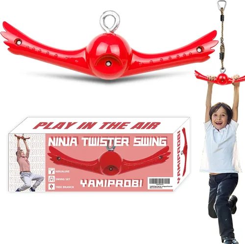Miniatura 7 de YAMIPROBI Juego de columpios Ninja-Twister: Accesorios de eslingas - Muñecos de giro de 360° con asa de giro y voltereta para activar poderes ninja