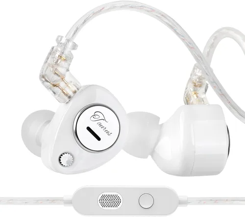 Miniatura 18 de KZ Castor - Auriculares intrauditivos, sonido de graves mejorado HiFi, IEMs aislantes de ruido ajustables, auriculares con cable de doble