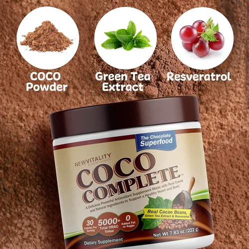 Miniatura 2 de New Vitality Coco Complete - Suplemento en polvo superalimento que aumenta el sistema inmunológico y el metabolismo, apoyo energético, sin azúcar