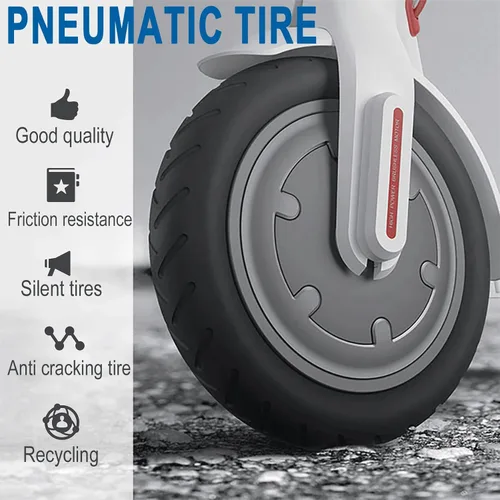 Miniatura 6 de Tubo interior de repuesto de 8.5x2.0 50/75-6.1 Tubo resistente para Gotrax GXL V2 XR Apex XR Xiaomi M365 Pro 2 Hiboy S2 Scooter eléctrico, 8.5 Negro